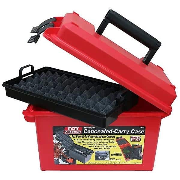 Red MTM Case-Gard HCC30 conceal carry handgun case