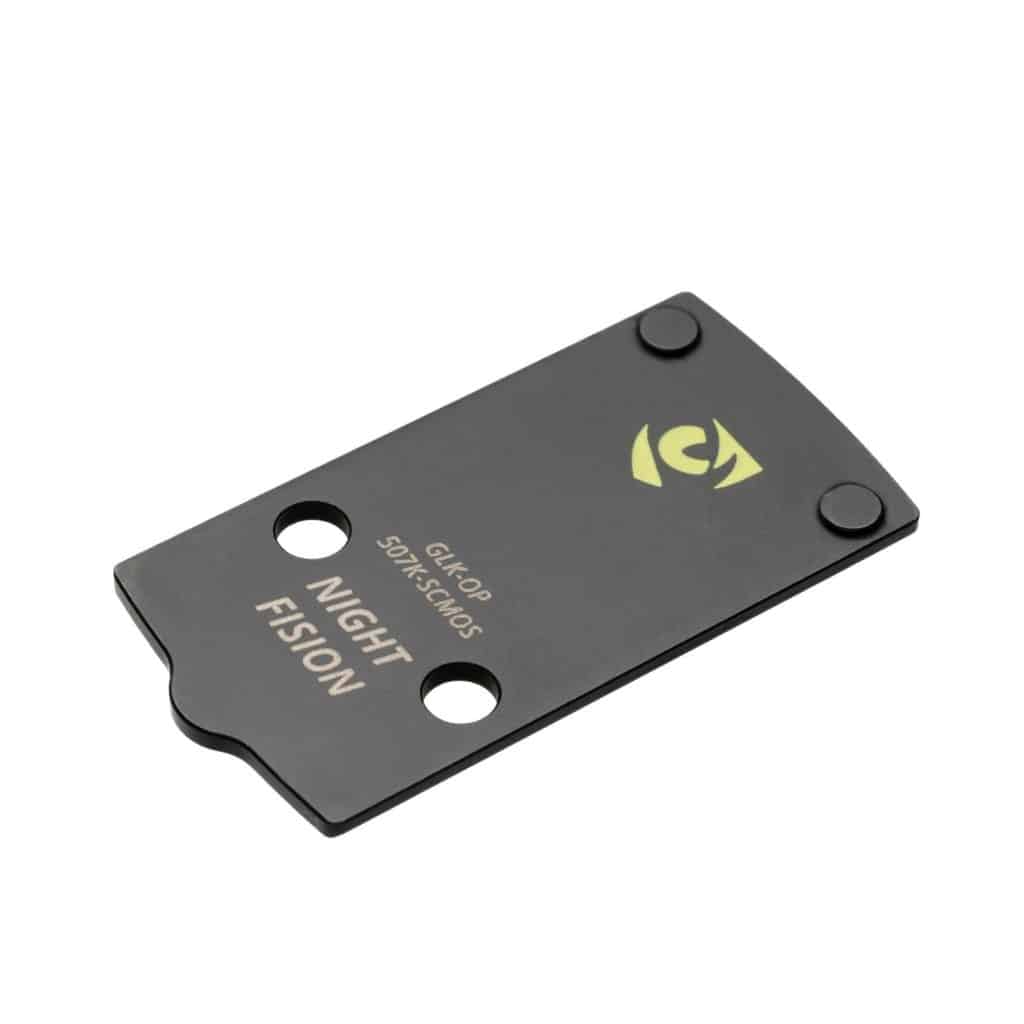 Night Fision black optic mount plate for Glock 43X/48 MOS and Holosun 507K/407K