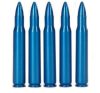 A-Zoom blue aluminum .30-30 Winchester snap caps five-pack