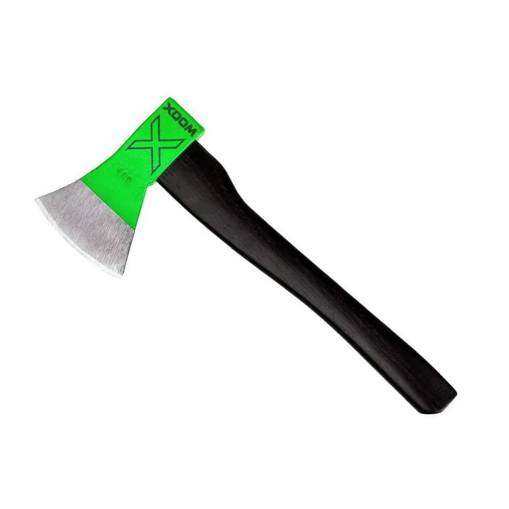 WOOX Thunderbird Green throwing axe with hickory handle