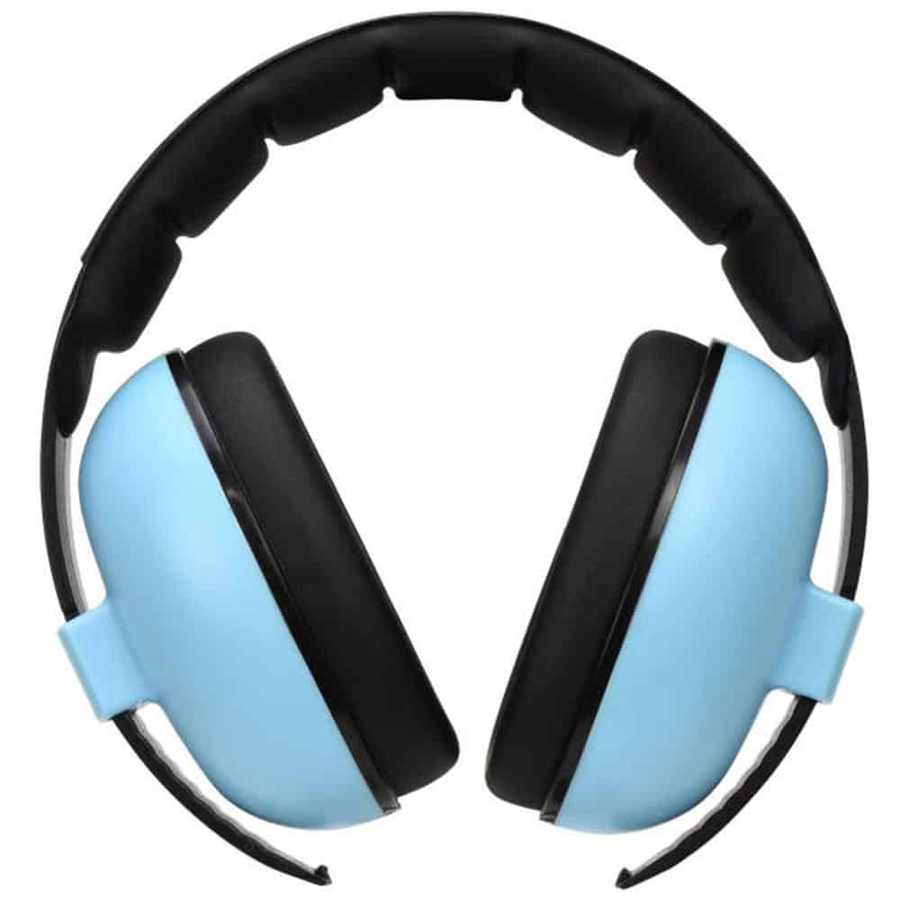 Radians Hushies blue infant and toddler passive earmuff