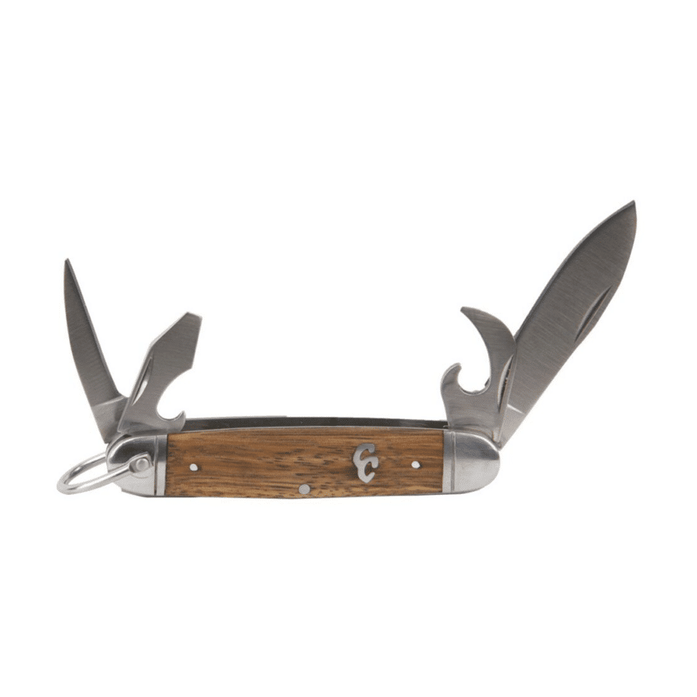 ABKT Cattleman Sagebrush Trailscout multitool with Zebrawood handle