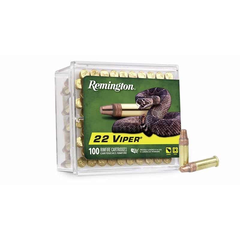 Remington Viper .22 LR 36 grain truncated cone solid 100-round ammunition box