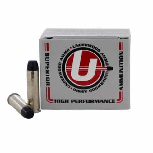 Underwood .357 Magnum 180-grain lead flat-nose gas-check ammunition, 20 rounds