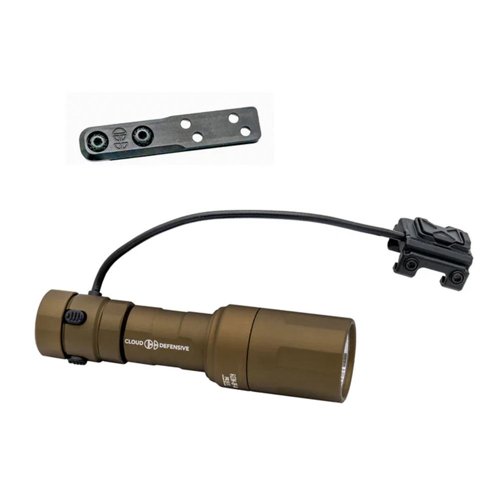 Cloud Defensive REIN 3.0 Micro 1000-lumen MLOK weaponlight in FDE