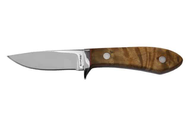 Sarge Knives TK Bird Knife with 2-1/2-inch drop point blade and brown handle