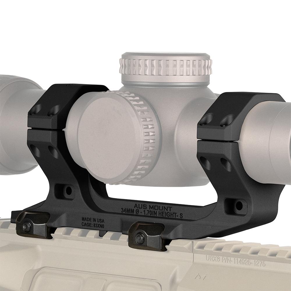 Reptilia AUS black 34mm optic mount with 1.70-inch bore height