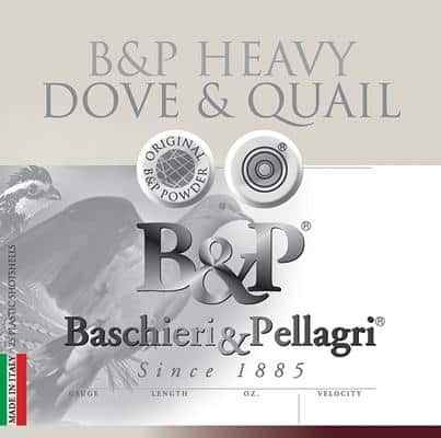 B&P Dove & Quail 20 gauge 2.75-inch #8 lead shotshell box