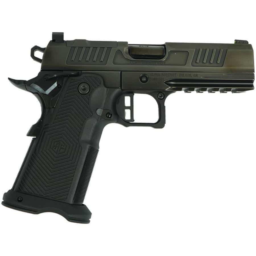 Alpha Foxtrot AF1911 Romulus Polish DLC Finished Handgun 9mm Luger 17 & 20rd Magazines 4.25" Bull Barrel RMSc Cut