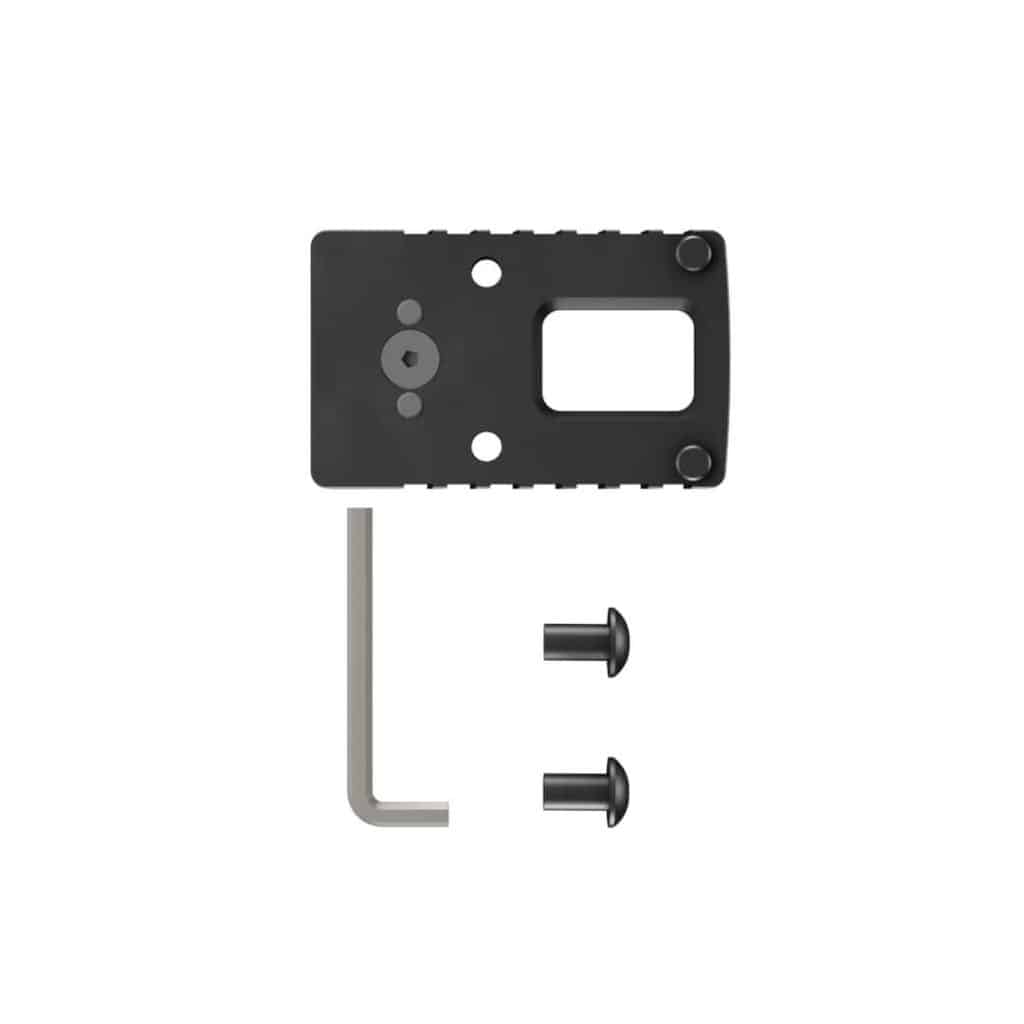 Black Canik Optic Base Plate (C) for non-optic-ready pistols