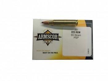 Armscor .223 Rem 55 grain pointed soft point ammunition, 20 rounds