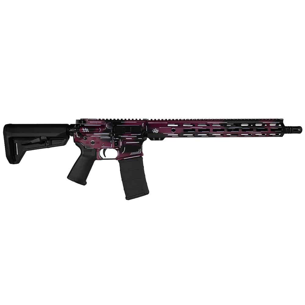 Shark Coast Tactical Anime Black Cherry 5.56mm rifle with 16-inch barrel