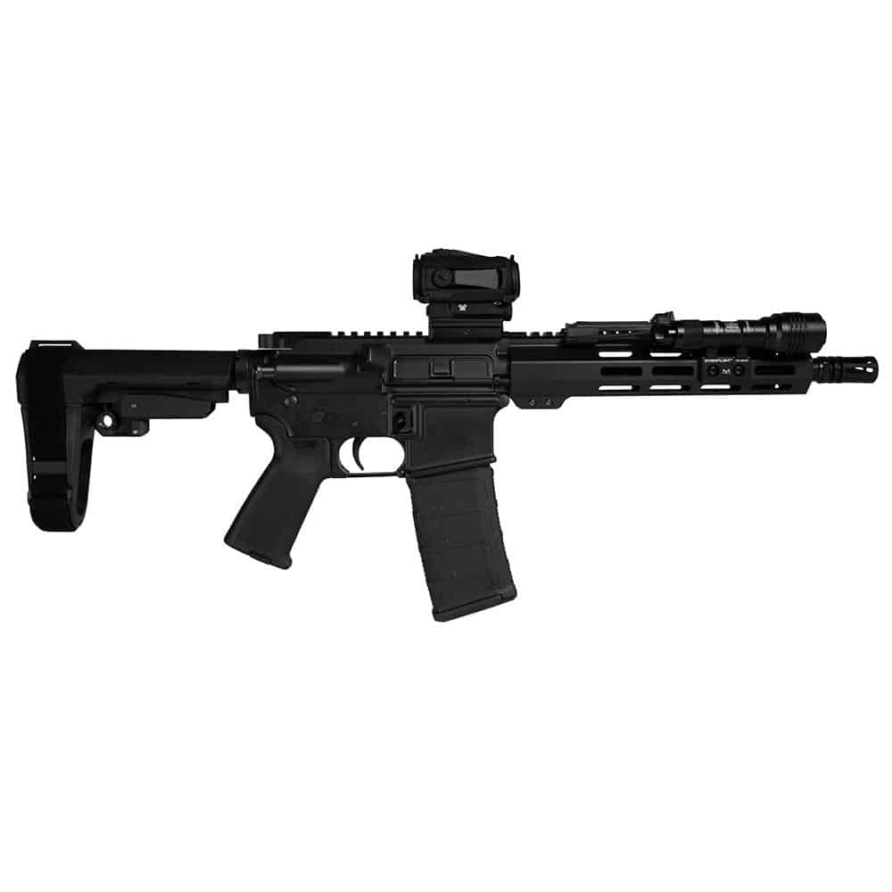 Shark Coast Tactical Midnight AR pistol bundle with Vortex Sparc and Streamlight ProTac