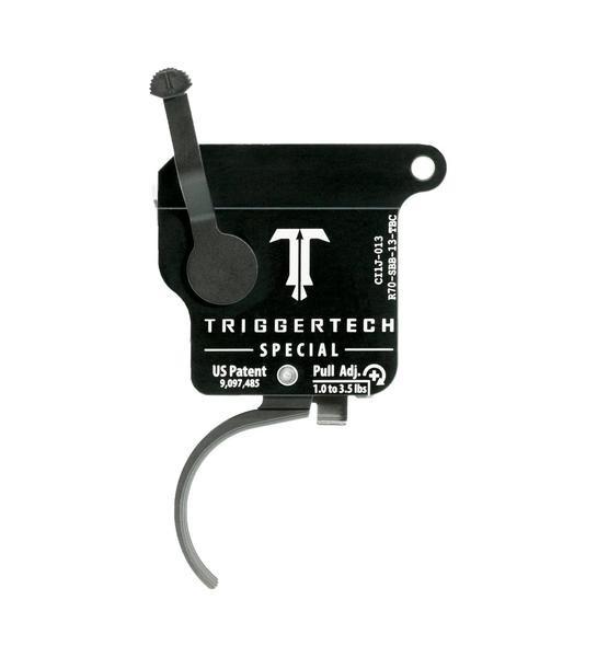 TriggerTech Rem 700 Special curved black trigger for right-handed rifles