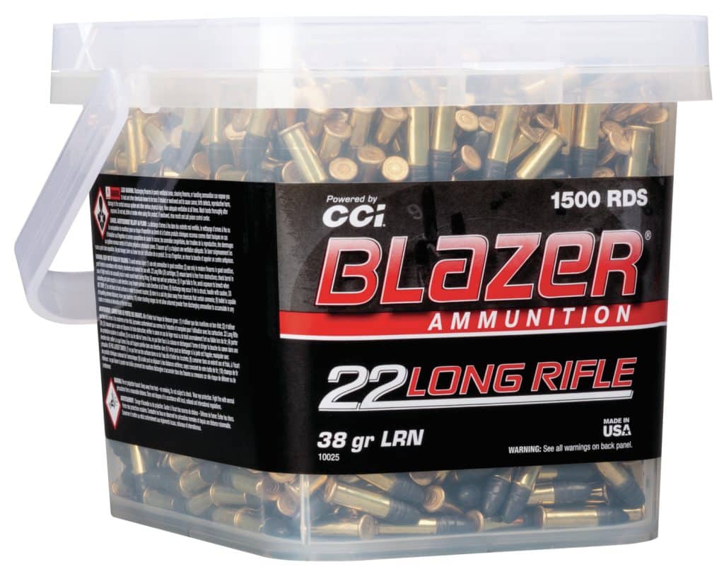 CCI Blazer .22 LR 38-grain 1500-round rimfire ammunition