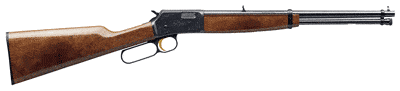 Browning BL-22 Micro Midas Grade I lever-action rifle with blued finish and walnut stock