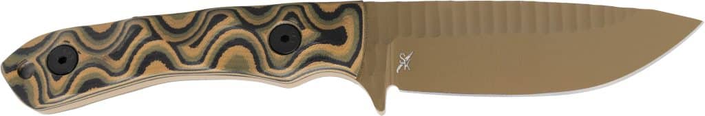 Stroup STP GP2 CAMO G10 FDE CER DE fixed blade knife