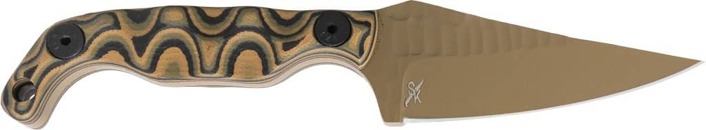 Stroup STP MINI 1 CAMO G10 FDE CER DE fixed blade knife