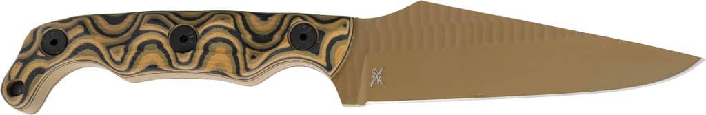 Stroup STP TU2 CAMO G10 FDE CER DE fixed-blade knife