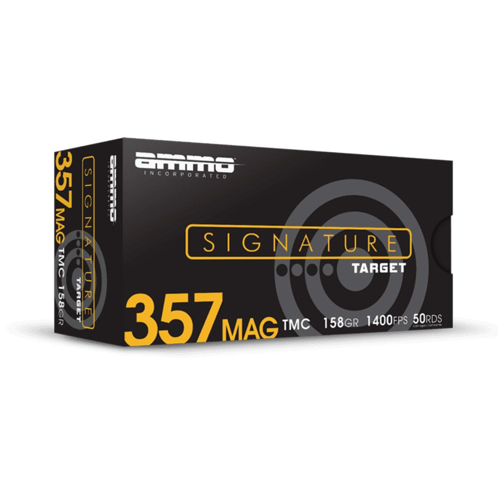 Ammo Inc Signature .357 Magnum 158 grain handgun ammunition 50-round box