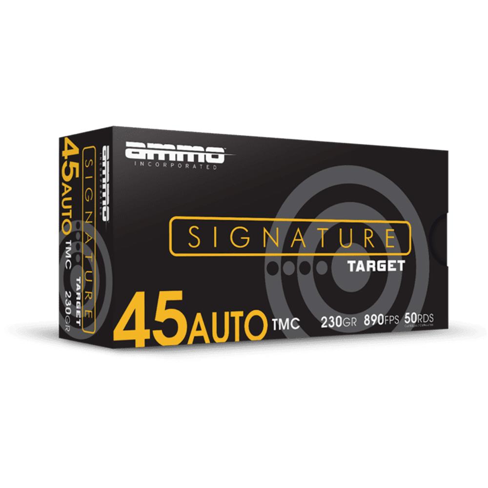 Ammo Inc Signature .45 ACP handgun ammunition 50-round box