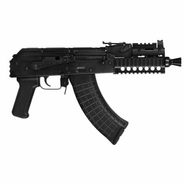 Pioneer Arms Hellpup Pro 7.62x39 AK pistol with 7-inch barrel and quad Picatinny rail