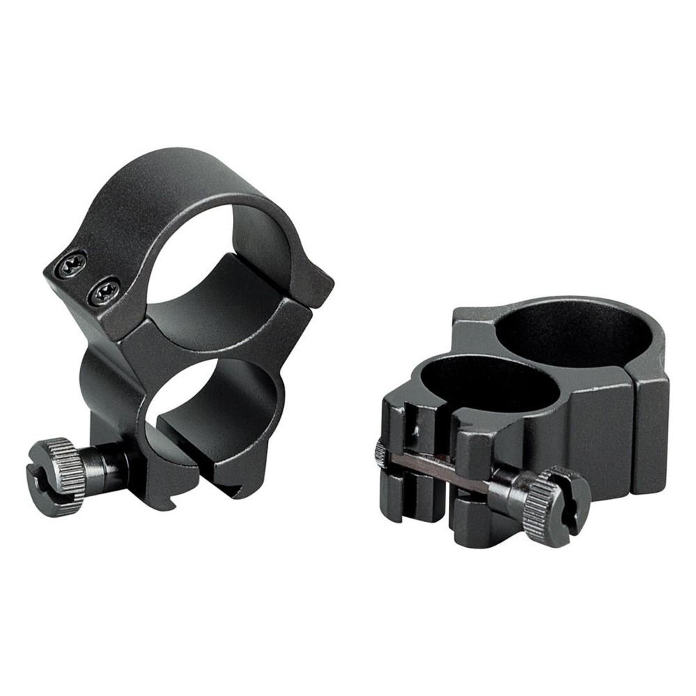 Redfield black see-through scope rings for .22-caliber 3/8-inch dovetail receivers