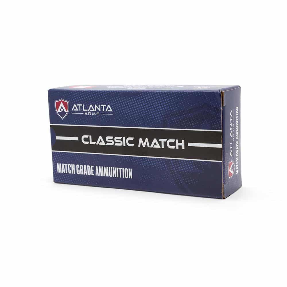 Atlanta Arms Classic Match 9mm Luger 124gr FMJ ammunition, 50 rounds