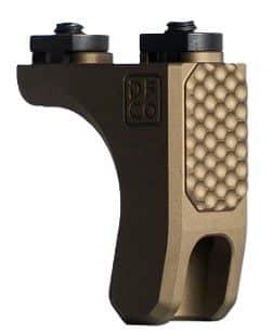 Die Free Co Full Stop M-LOK hand, finger, and barricade stop in tan