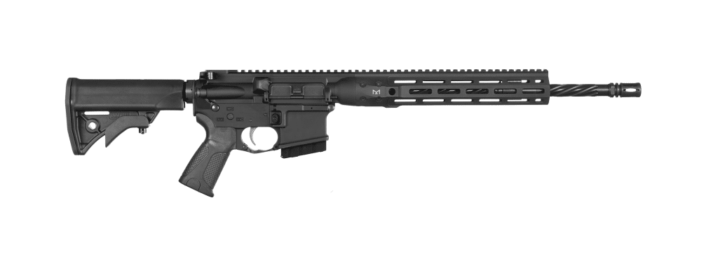 LWRC IC Direct Impingement 5.56 NATO rifle with black finish and M-LOK rail