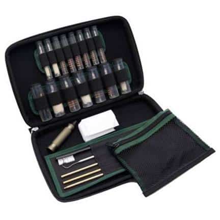 DAC Technologies Winchester Universal Pistol Cleaning Kit with soft-sided case and cleaning accessories