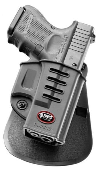 Fobus Evolution paddle holster for Glock 26, 27, and 33