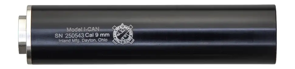 Inland Manufacturing I-CAN 6-inch black aluminum suppressor