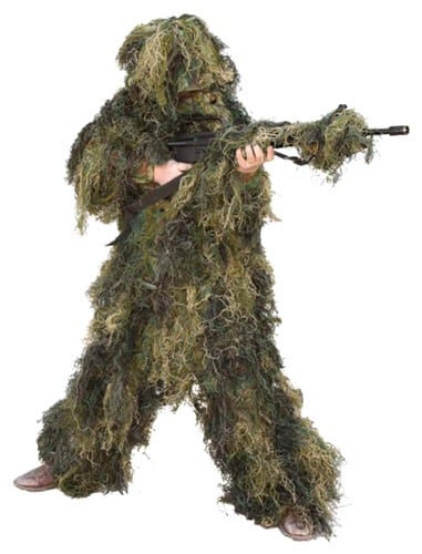 Red Rock woodland five-piece ghillie suit in Youth Large