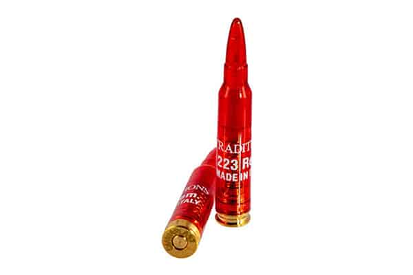 Traditions ASC223 red plastic rifle snap caps two-pack