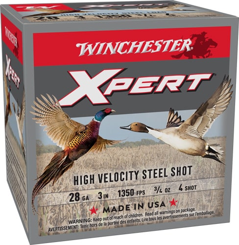 Winchester Xpert 28 gauge 3 inch #4 non-toxic steel shotgun shells