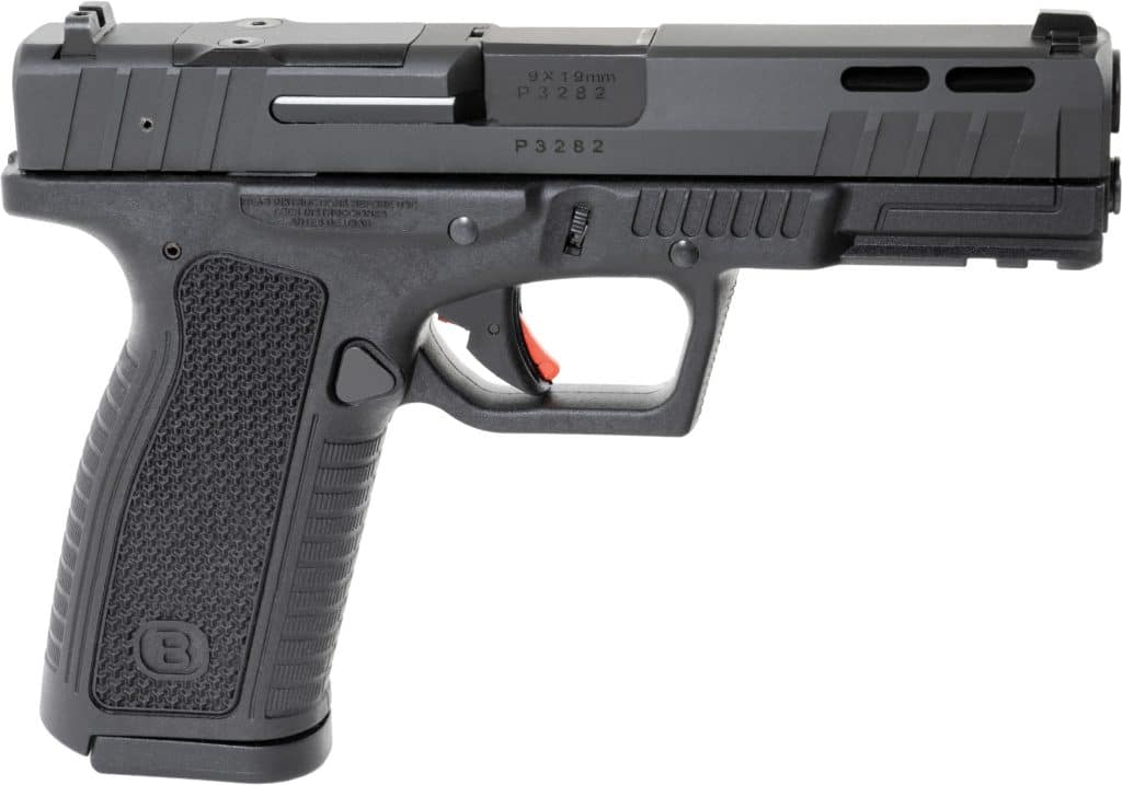 Bersa BP9 FS 9mm 4.25-inch matte black optics-ready handgun