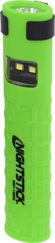 Night Stick Dual-Switch Dual-Light Flashlight, green, 2AAA