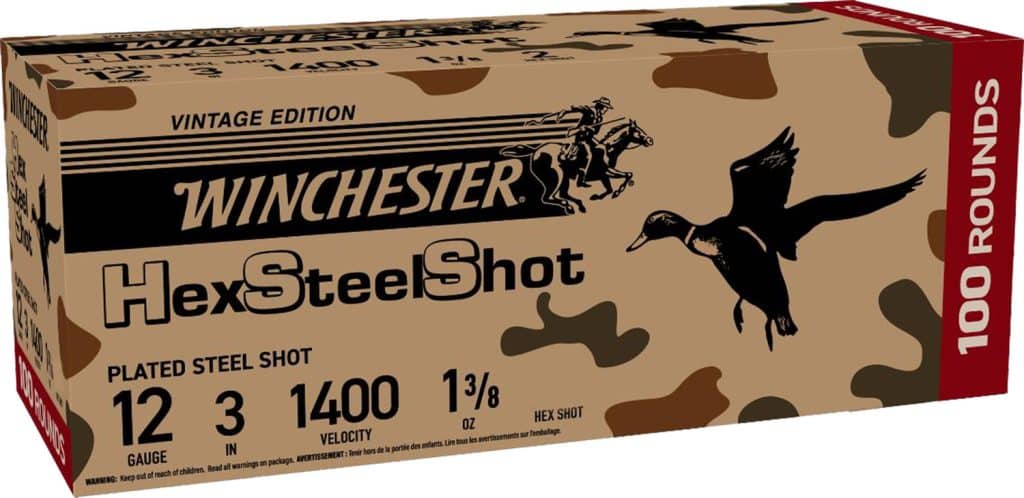 Winchester WIN 12G STLHEX shotgun shells product packaging