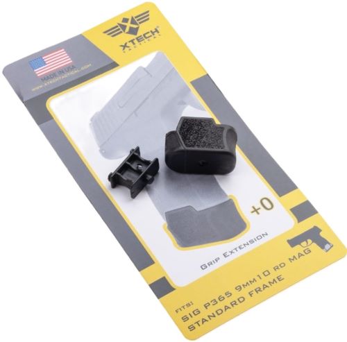 XTech Tactical mag extender kit for SIG P365 9mm 10-round magazine