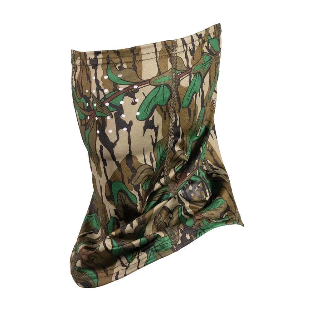Knight & Hale Run N' Gun gaiter face mask in Mossy Oak Greenleaf camouflage