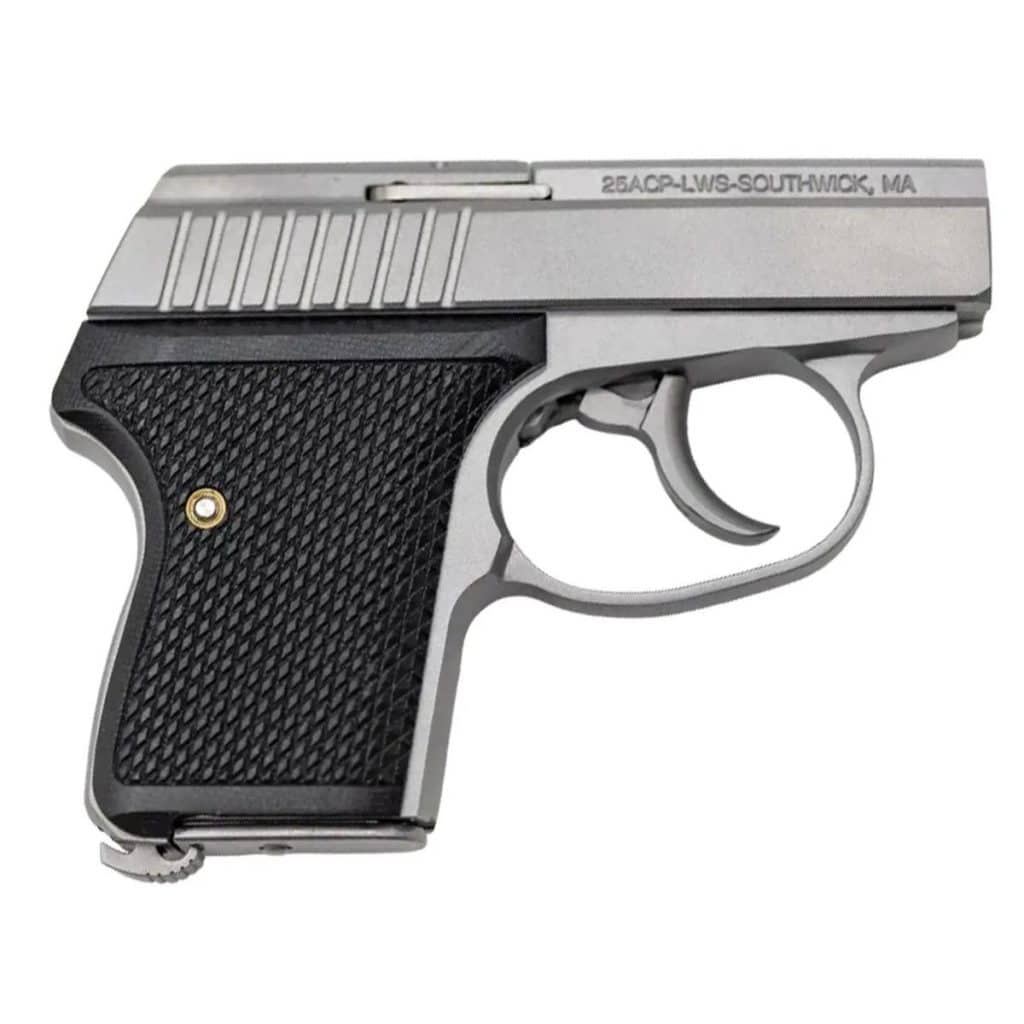 Seecamp LWS-25 matte stainless .25 ACP handgun with 2-inch barrel