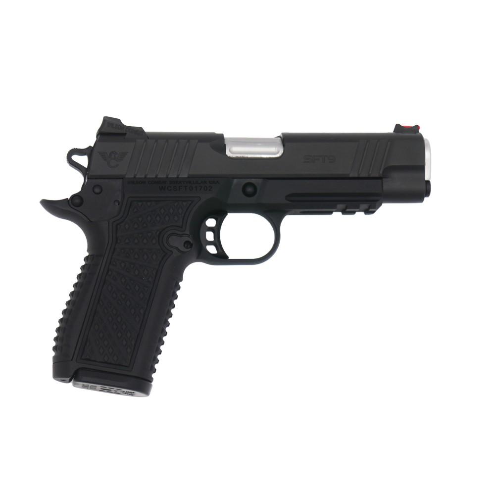 Wilson Combat SFT9 9mm handgun with 4.25-inch barrel and Lightrail frame