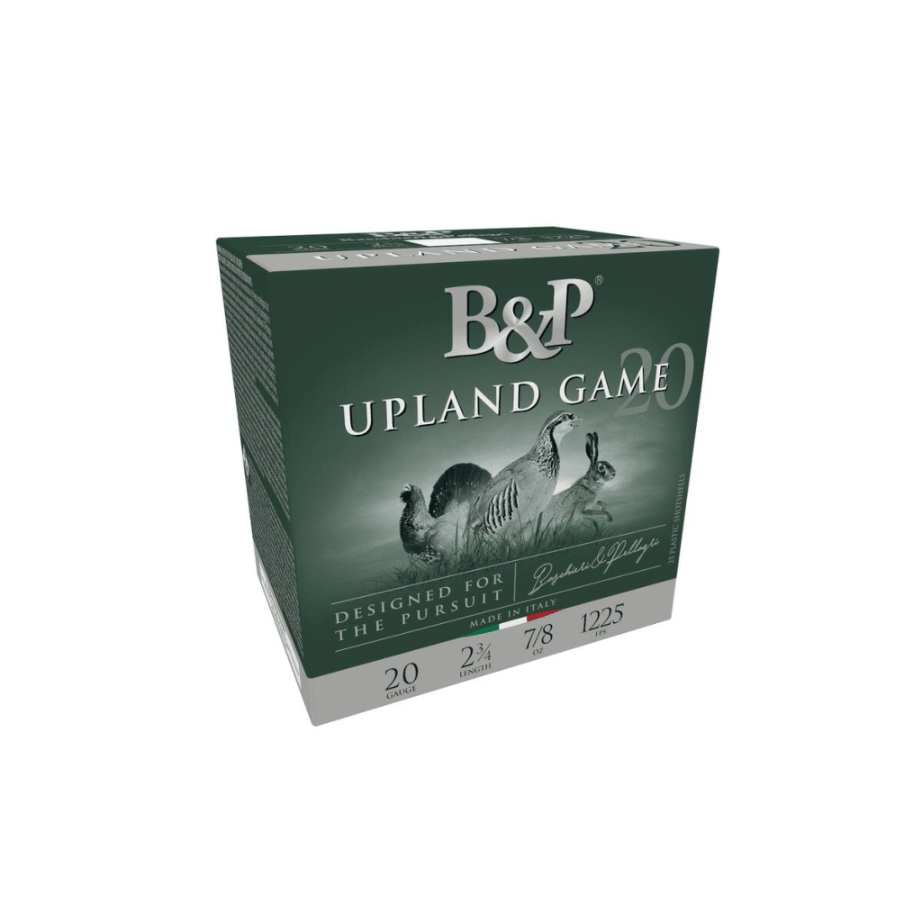 B&P Upland Game 20 Gauge 2.75-inch #7.5 shotshells, 25-count box