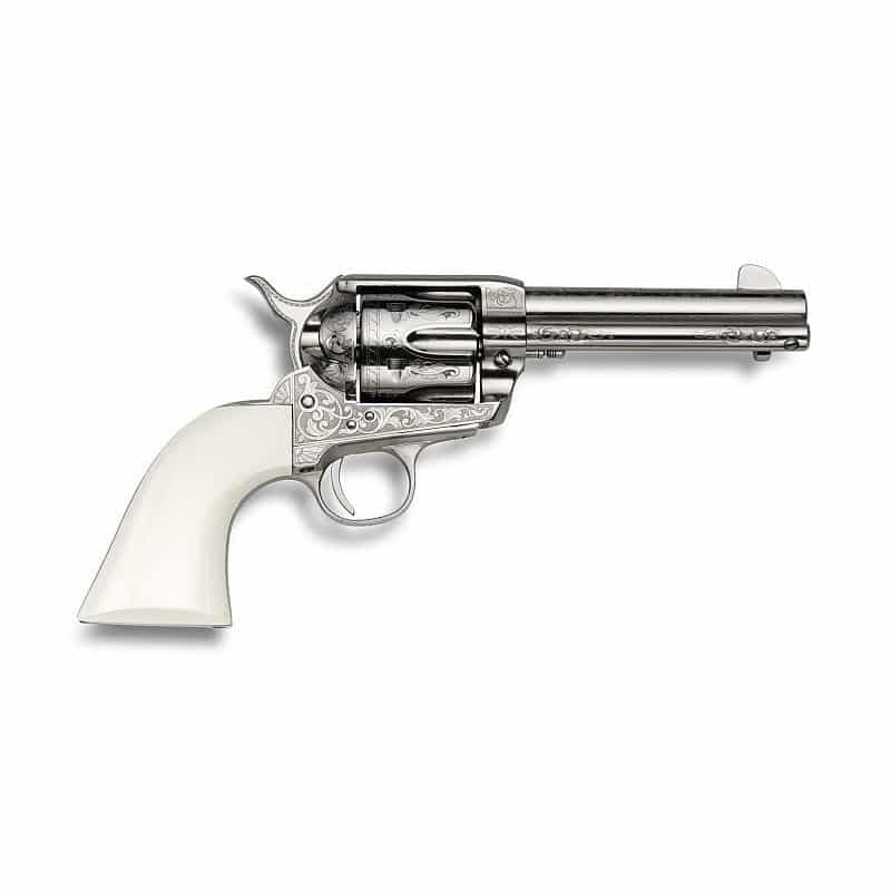 EMF Great Western II US Grant 45 Colt revolver with engraved nickel finish