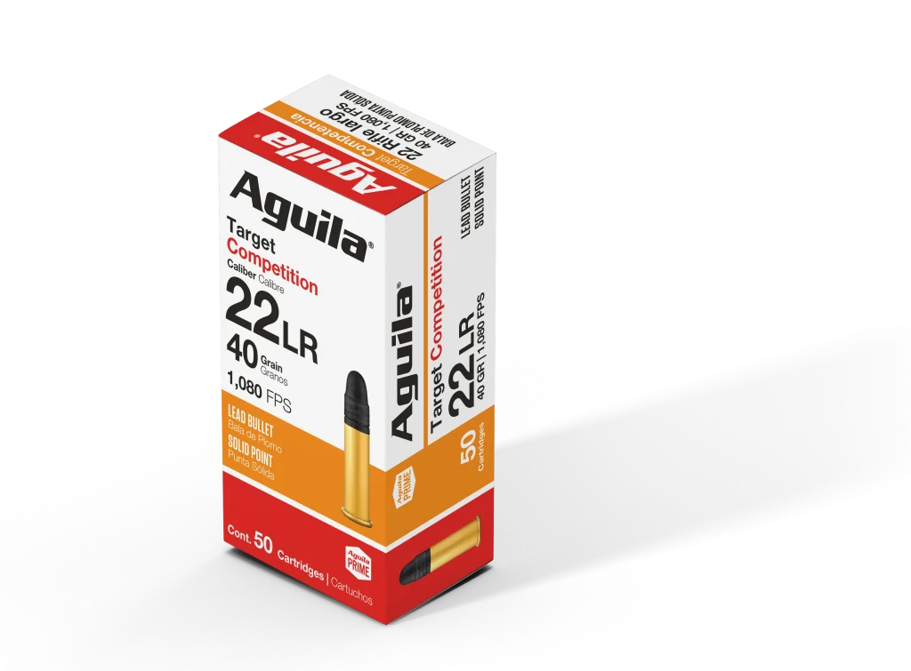 Aguila Target Competition .22 LR 40 grain 50-round rimfire ammunition