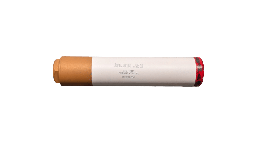 Division 3 OLVR .22 Heater 22LR suppressor with 1/2x28 thread