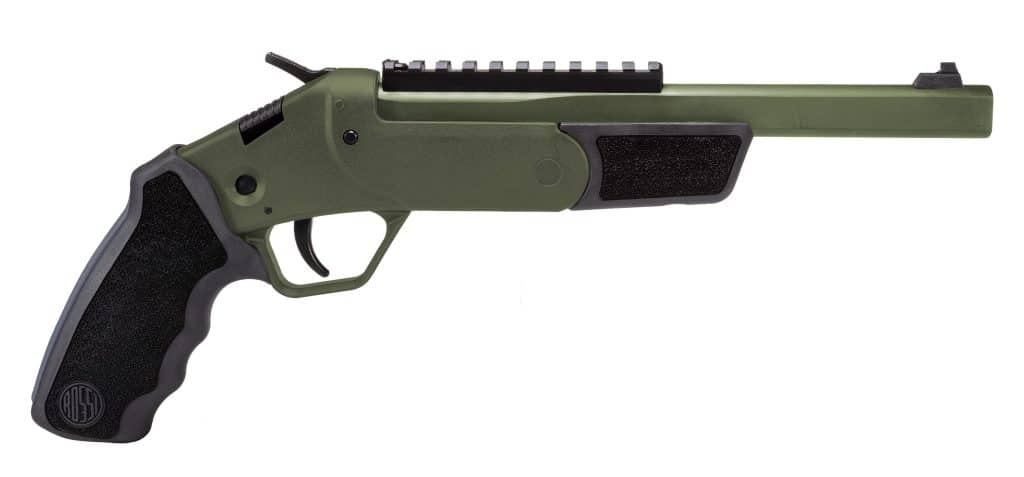 Rossi Brawler single-shot .410 Bore/.45 Colt handgun with 9-inch barrel in OD Green