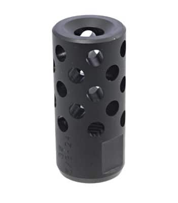 Glenfield 5/8x24 .308 radial muzzle brake with black oxide finish