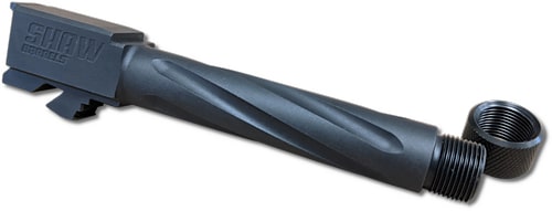 Shaw Barrels GL19SSNHF9TM 9mm fluted threaded barrel for Glock 19